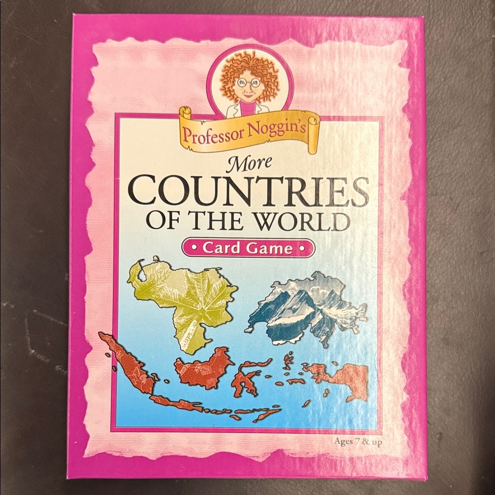 Professor Noggin's More Countries of the World Card Game - Pink